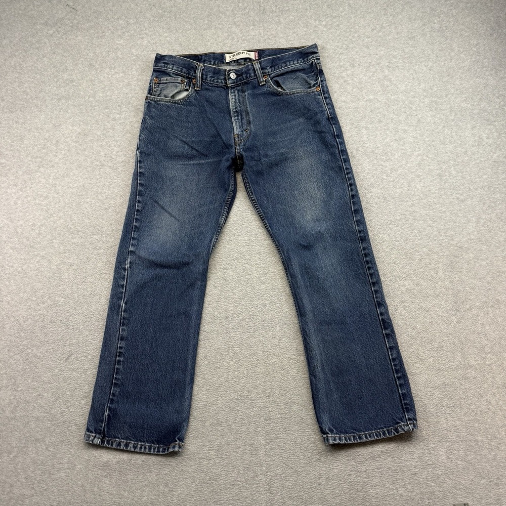 Vintage Levis 505 Jeans Mens 34x29 Regular Straight‎ Distressed Y2K USA Grunge